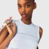 Ruffled knit top