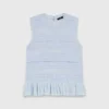 Ruffled knit top