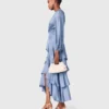 Ruffled maxi dress
