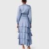 Ruffled maxi dress