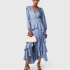 Ruffled maxi dress