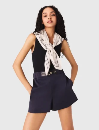 Satin-effect shorts