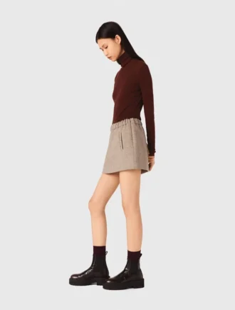 Second-skin sweater with a high neck
