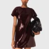 Sequin-embroidered mini dress Sequin-embroidered mini dress