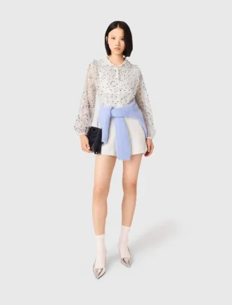 Sequin Tweed Jumpsuit