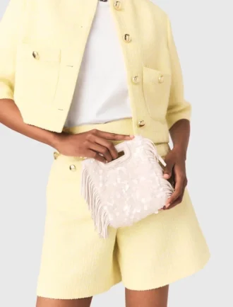 Sequinned M mini bag