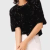 Sequinned velvet top Sequinned velvet top
