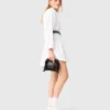 Shirt dress with contrast belt