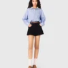 Shirt with removable jewel collar Shirt with removable jewel collar