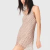 Short beaded dress with lining Short beaded dress with lining
