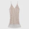 Short beaded dress with lining Short beaded dress with lining