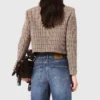 Short checked jacket Short checked jacket