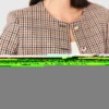 Short checked jacket Short checked jacket
