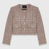 Short checked jacket Short checked jacket
