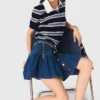 Short denim skirt Short denim skirt