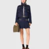Short denim skirt with lining Short denim skirt with lining