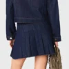Short denim skirt with lining Short denim skirt with lining