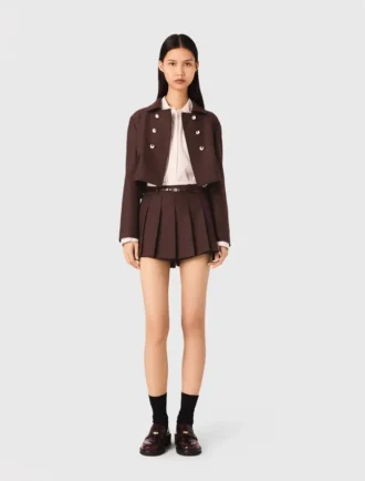 Short double-breasted jacket