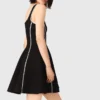 Short dress with topstitch details