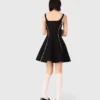 Short dress with topstitch details
