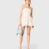 Short embroidered bustier dress Short embroidered bustier dress