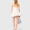 Short embroidered bustier dress Short embroidered bustier dress