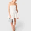 Short embroidered bustier dress Short embroidered bustier dress