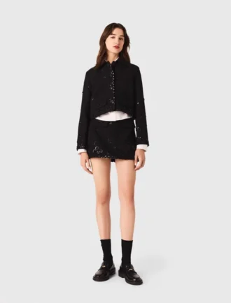 Short embroidered jacket