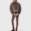 Short faux fur coat Short faux fur coat