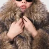 Short faux fur coat Short faux fur coat