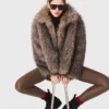 Short faux fur coat Short faux fur coat