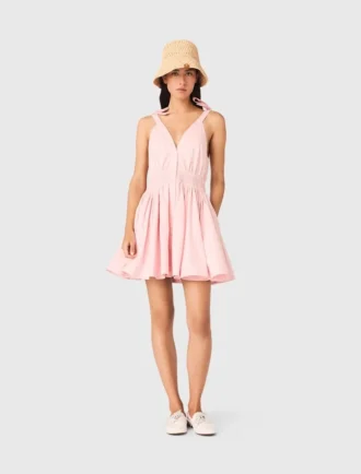 Short flared cotton dress
