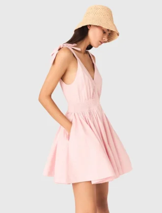 Short flared cotton dress