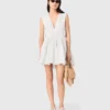 Short flared open-back dress Short flared open-back dress