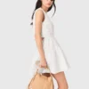 Short flared open-back dress Short flared open-back dress