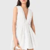 Short flared open-back dress Short flared open-back dress