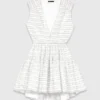 Short flared open-back dress Short flared open-back dress