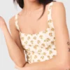 Short flared patterned dress