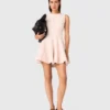 Short flared tweed dress Short flared tweed dress
