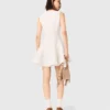 Short flared tweed dress