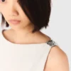 Short flared tweed dress