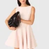 Short flared tweed dress Short flared tweed dress