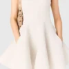 Short flared tweed dress