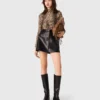 Short leather skirt Short leather skirt