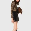 Short leather skirt Short leather skirt
