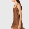 Short linen-blend dress Short linen-blend dress