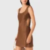 Short linen-blend dress Short linen-blend dress