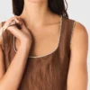 Short linen-blend dress Short linen-blend dress