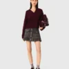 Short pleated checked skirt Short pleated checked skirt