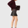 Short pleated checked skirt Short pleated checked skirt